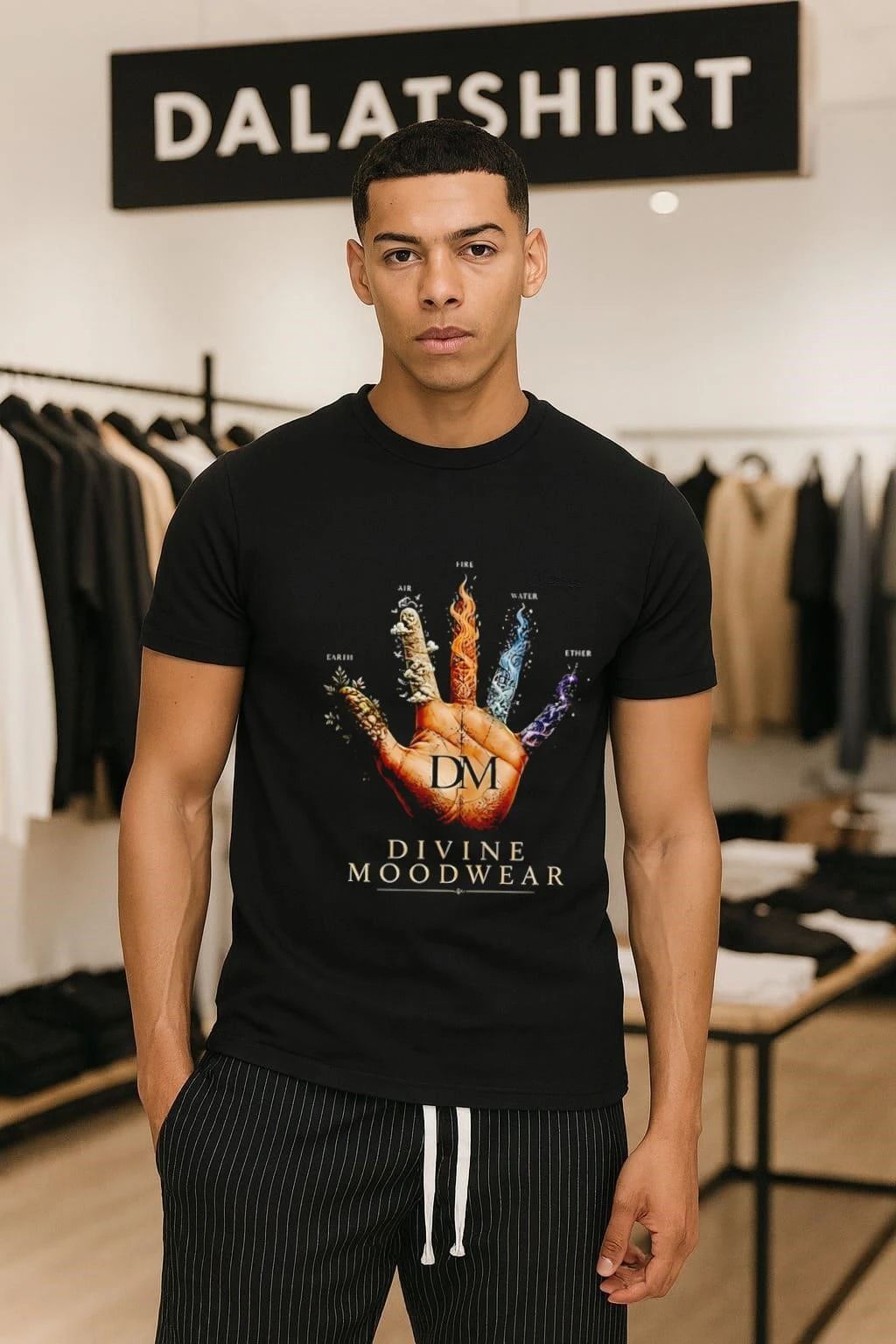 DM Divine Moodwear Elements Earth Air Fire Water Ether shirt