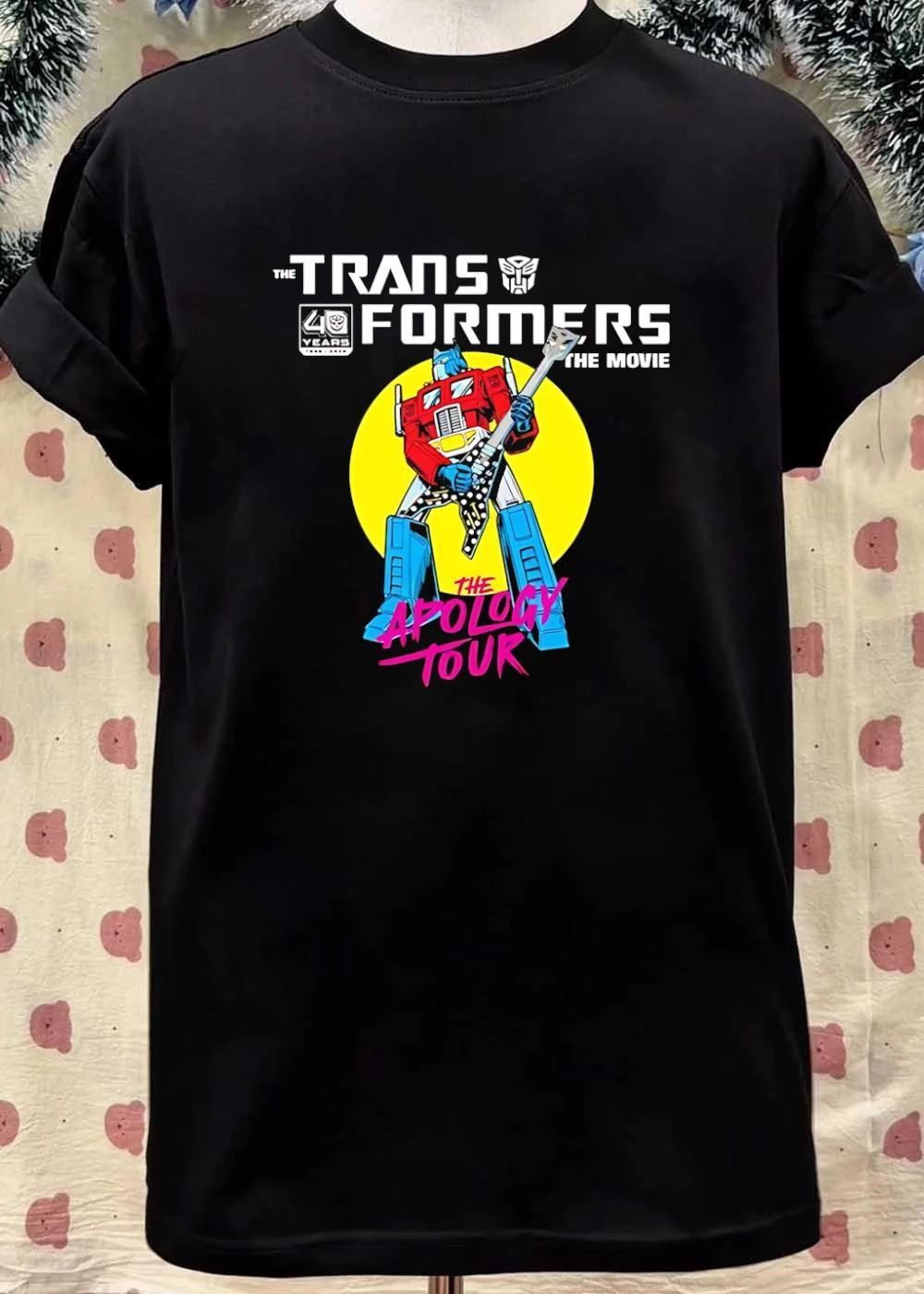 40 Years The Transformers The Movie The Apology Tour Optimus Prime T-Shirt