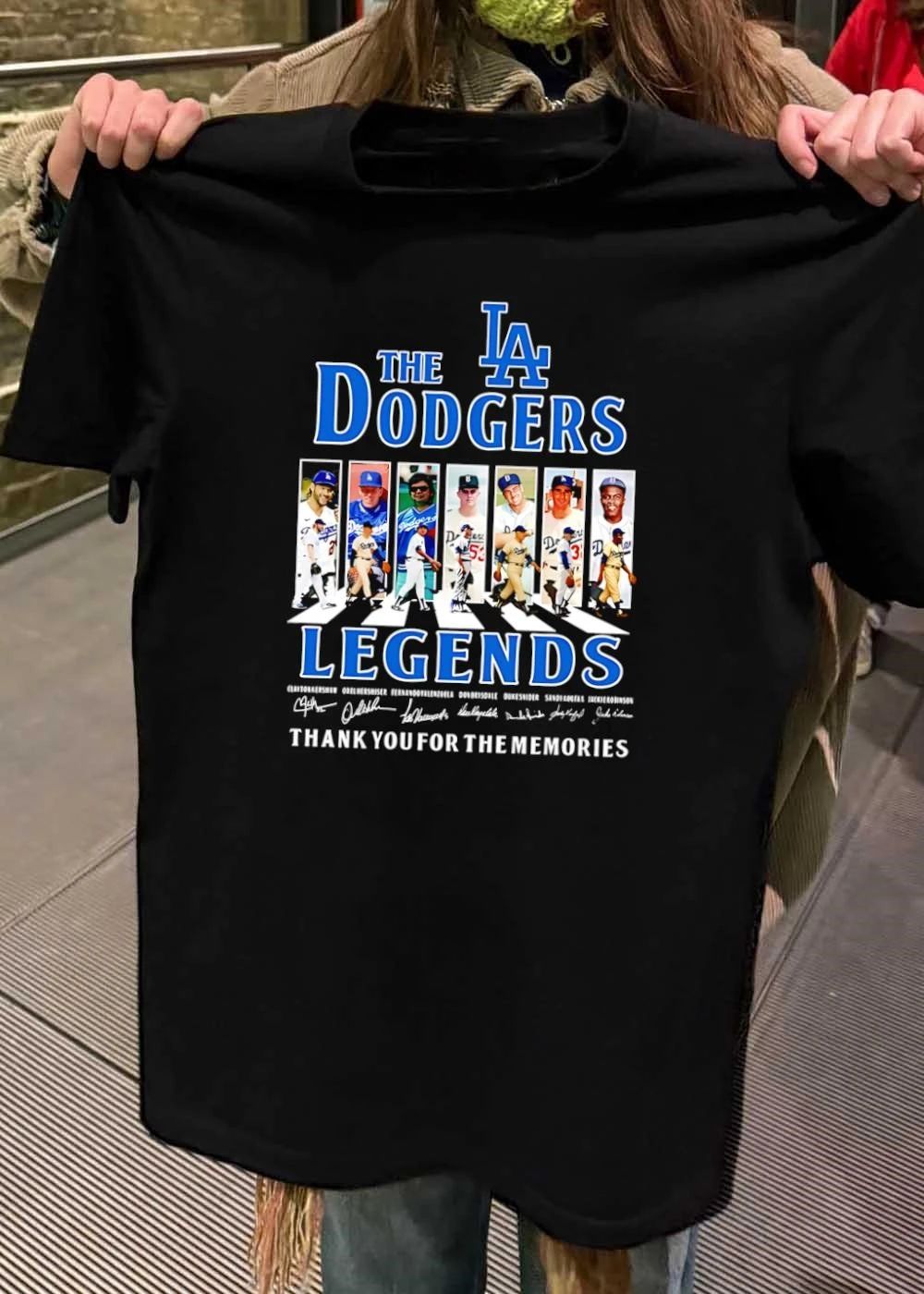 Clayton Kershaw Orel Hershiser Fernando Valenzuela Don Drysdale Duke Snider Sandy Koufax Jackie Robinson The LA Dodgers Legends Shirt