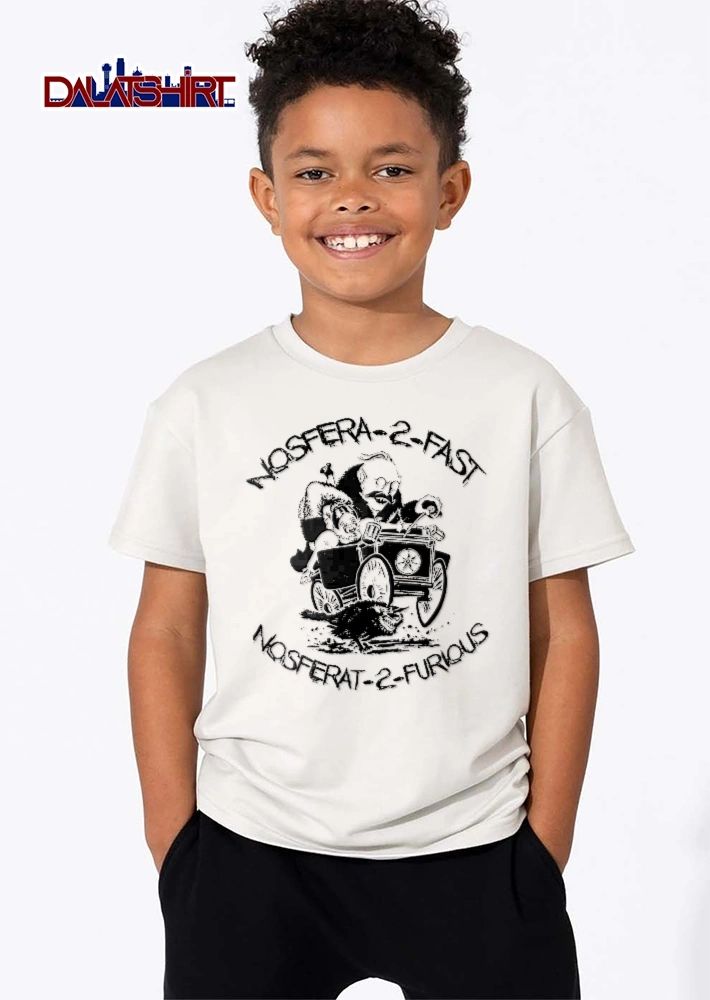 Nosfera To Fast Nosferat Furious Vampire Driving Vintage Car Maiden Wolf shirt
