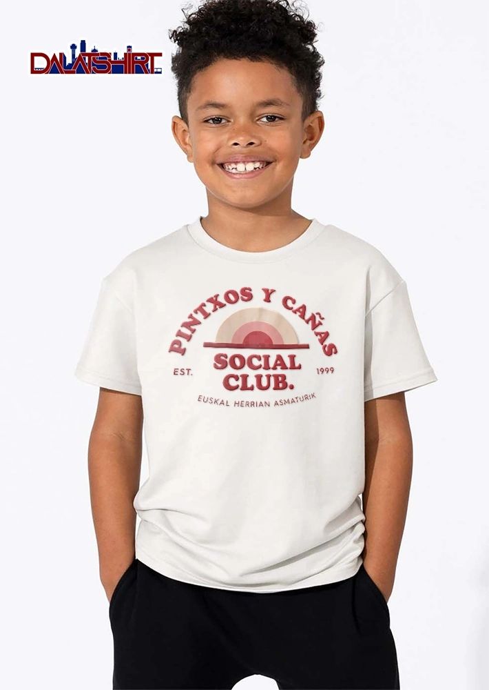 Pintxos Y Canas Social Club Euskal Herrian Asmaturik 1999 Retro Sunrise Concentric Arches shirt