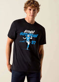 Aidan Hutchinson Signature High Kick Action Pose Jersey 97 Illustration shirt