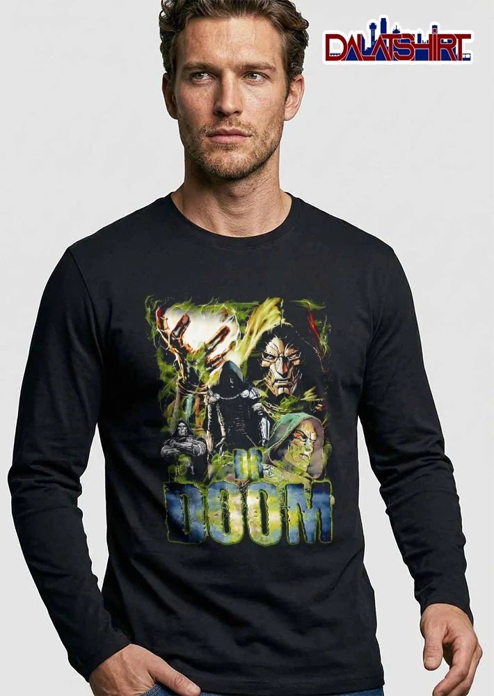Dr Doom Doctor Doom Green Magic Smoke Comic Collage Bootleg shirt