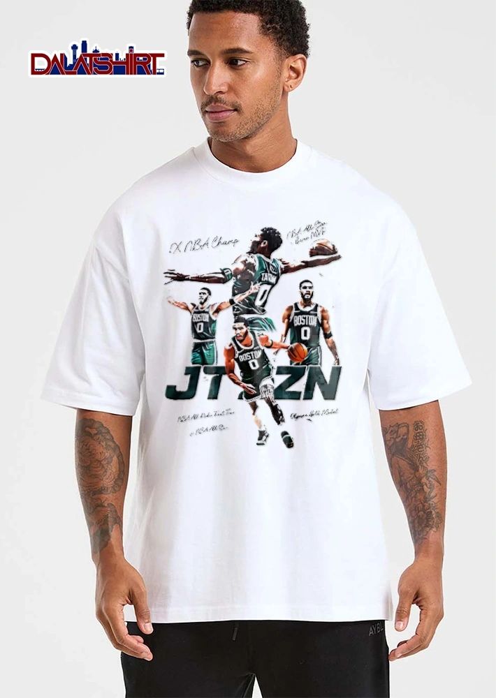 Boston Celtics NBA 1x Champ Jt Zn Tatum Olympic Gold Medalist Player Action Collage shirt