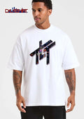 Living Tombstone Monogram Logo Stage Lights Photo 3d Purple Shadow shirt