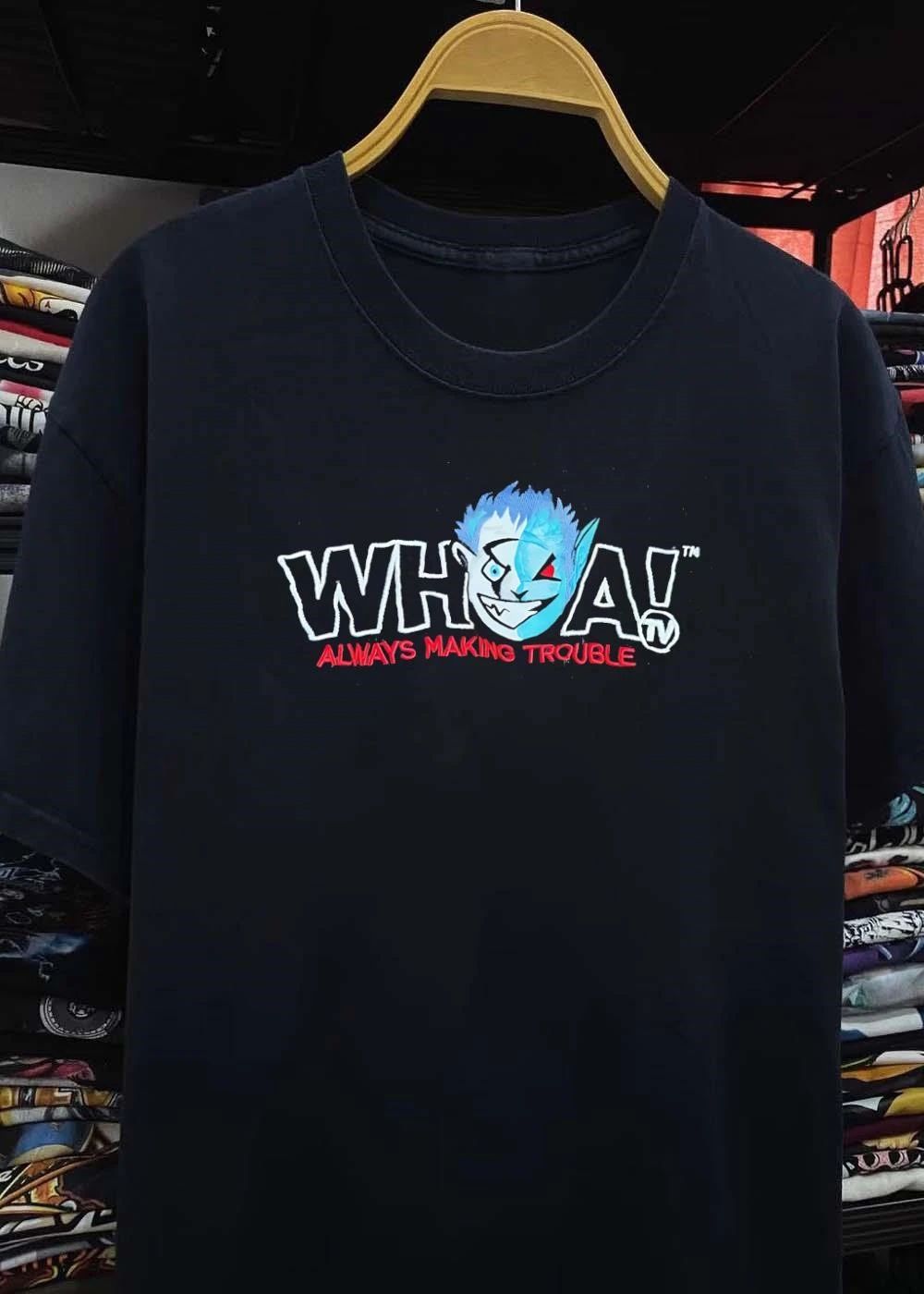 Always Making Trouble Whoa TV Logo Shirt