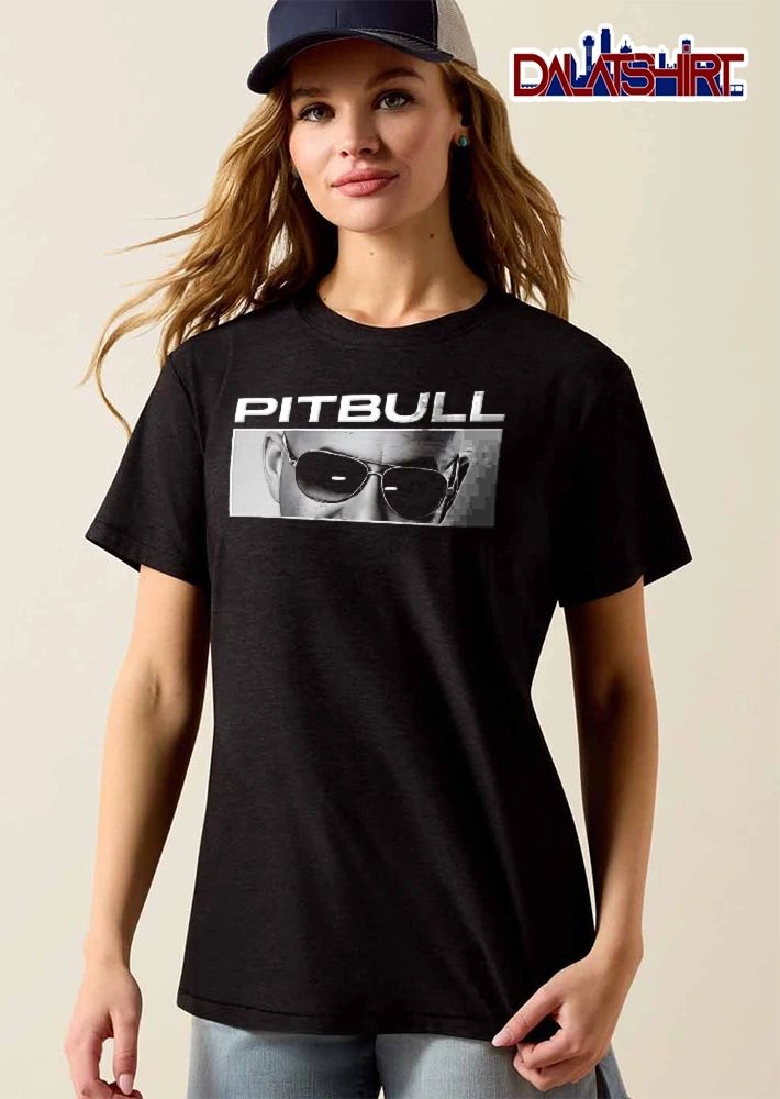 Pitbull Monochrome Close Up Face Aviator Sunglasses Framed Portrait shirt