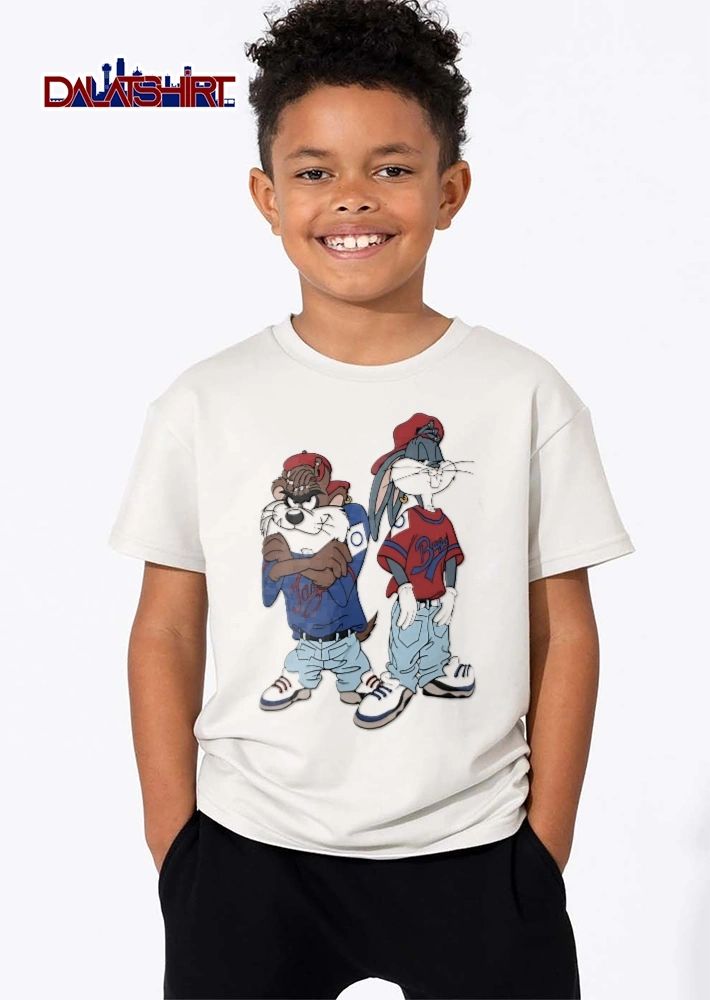 Taz Bugs Vintage Cartoon Characters Sagging Jeans Hip Hop Attire shirt