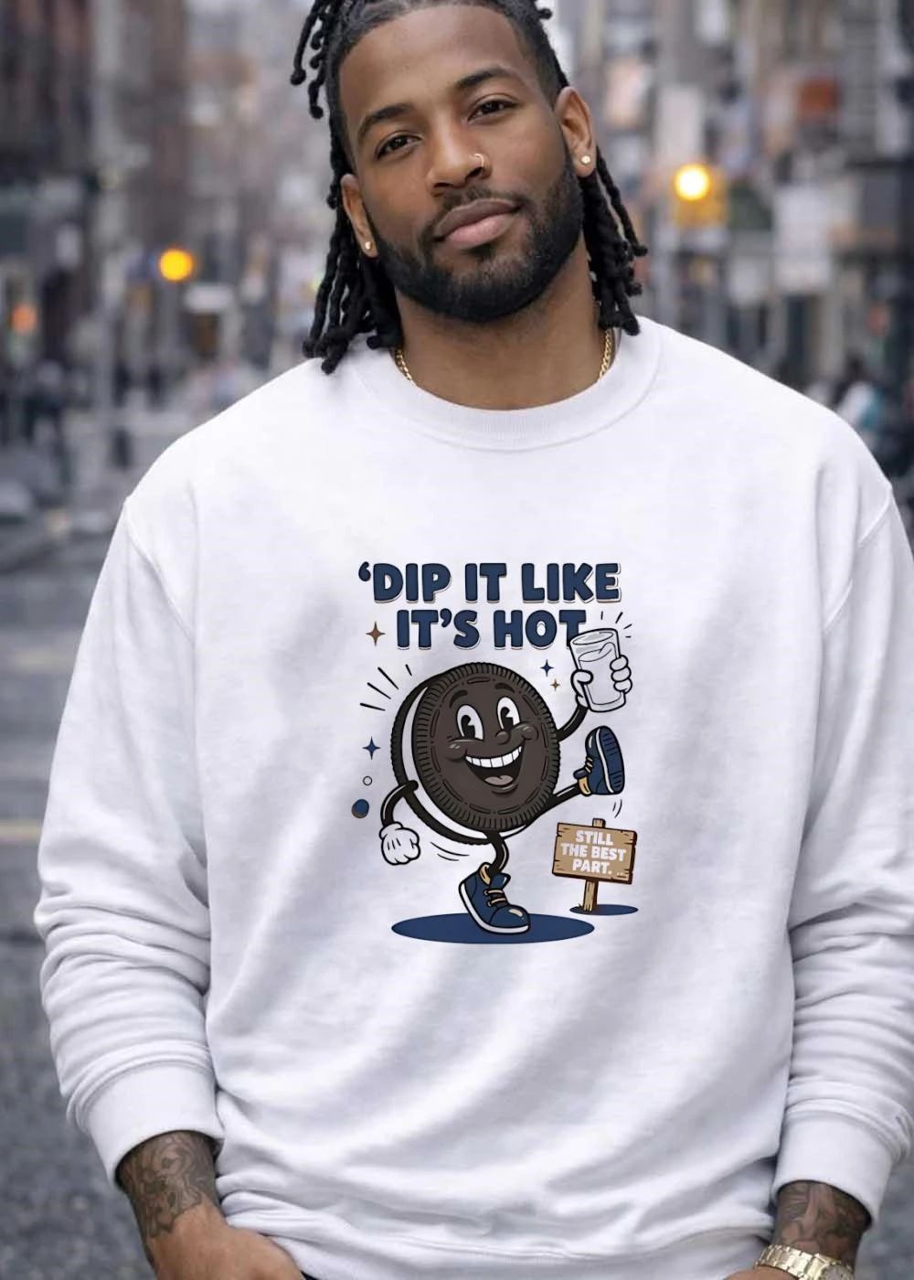 Still The Best Part Dip It Like Its Hot Cookie Holding Milk shirt