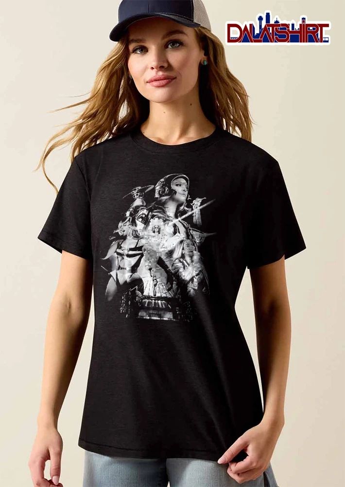 Beyonce Black And White Renaissance Tour Bootleg Photo Collage shirt