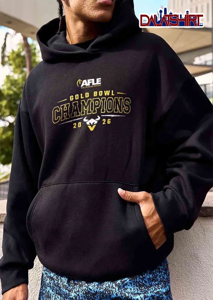 Afle The League Above Gold Bowl Champions 2026 Horned Bull Logo Lightning Bolts shirt