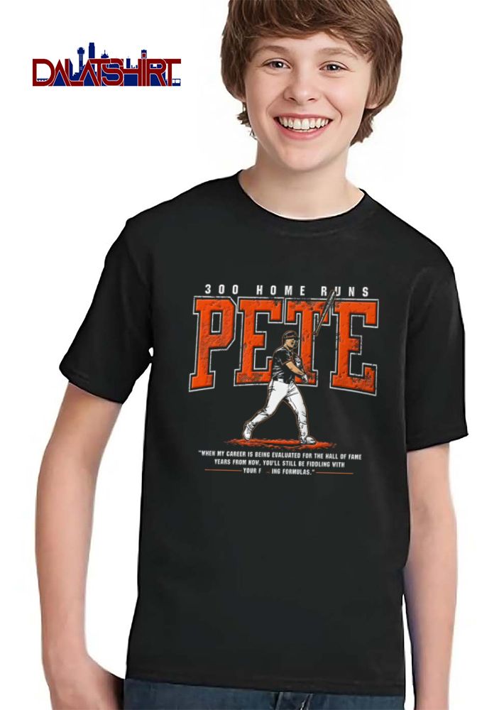 When My Career Is Being Evaluated For The Hall Of Fame Pete 300 Home Runs Baseball Batter Bat Flip Halftone shirt