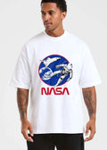 Nasa Distressed Space Shuttle Tethered Astronaut Earth Circle shirt