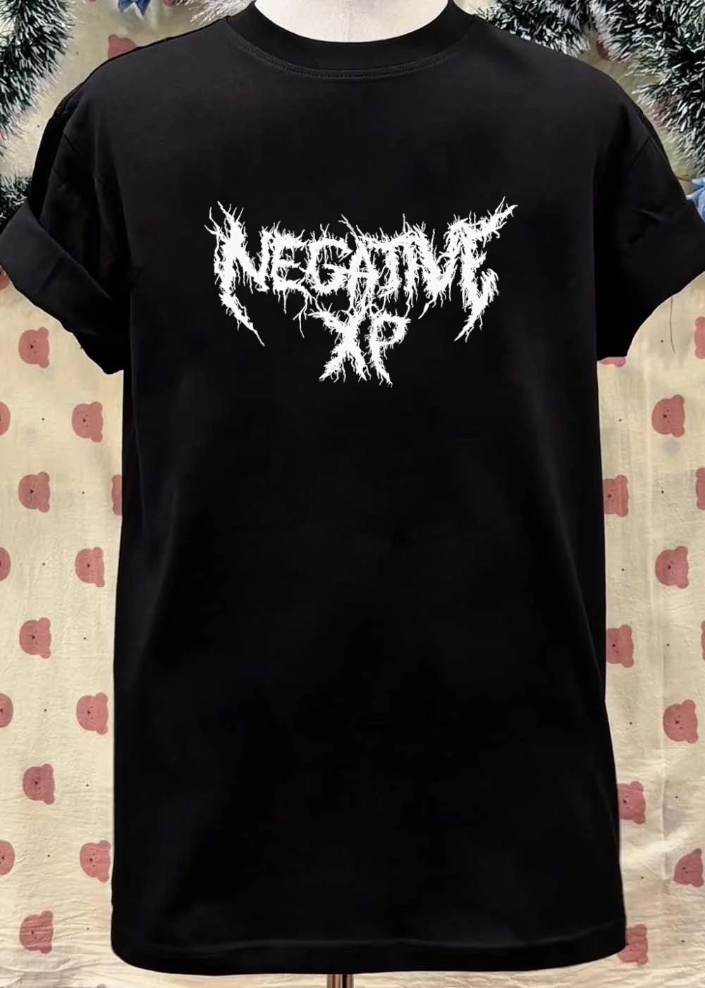 Negative XP Metal Logo Black and White shirt