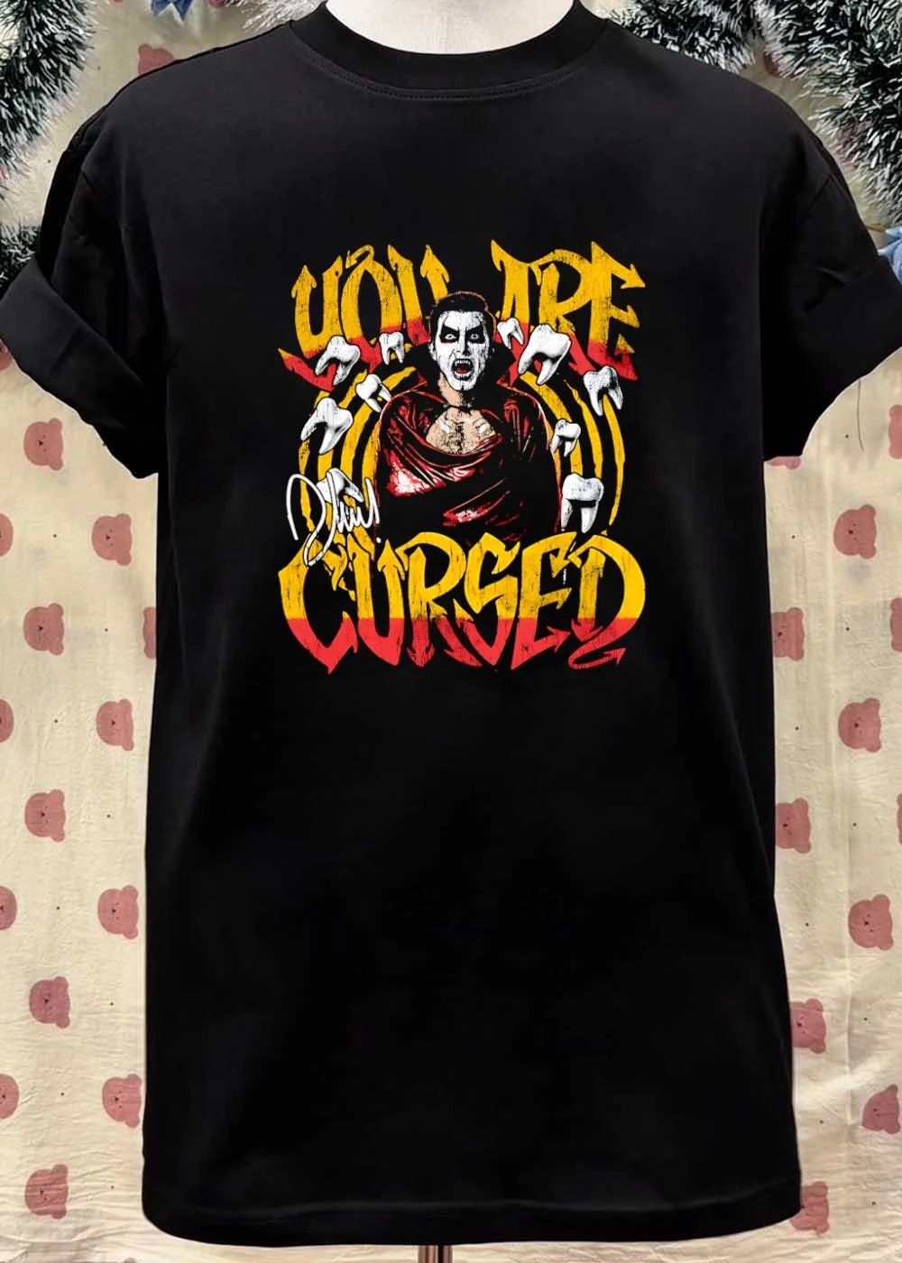 Danhausen You Are Cursed Teeth Illustration shirt