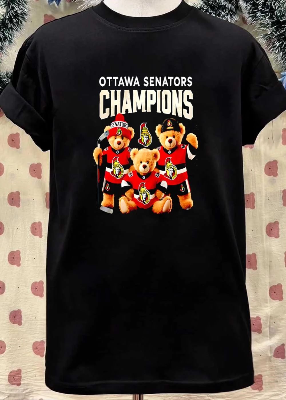 Senators Teddy Bear Trio Ottawa Senators Champions shirt