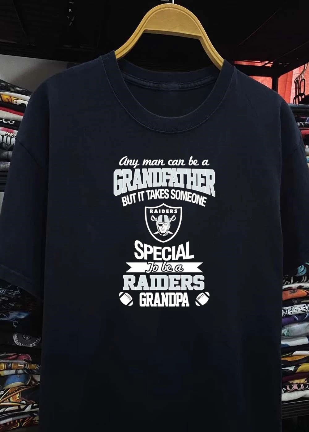 Any Man Can Be a Grandfather but It Takes Someone Special to be a Raiders Grandpa shirt
