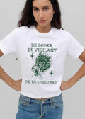 Be Sober Vigilant Or Consumed Green Snarling Wolf Head shirt