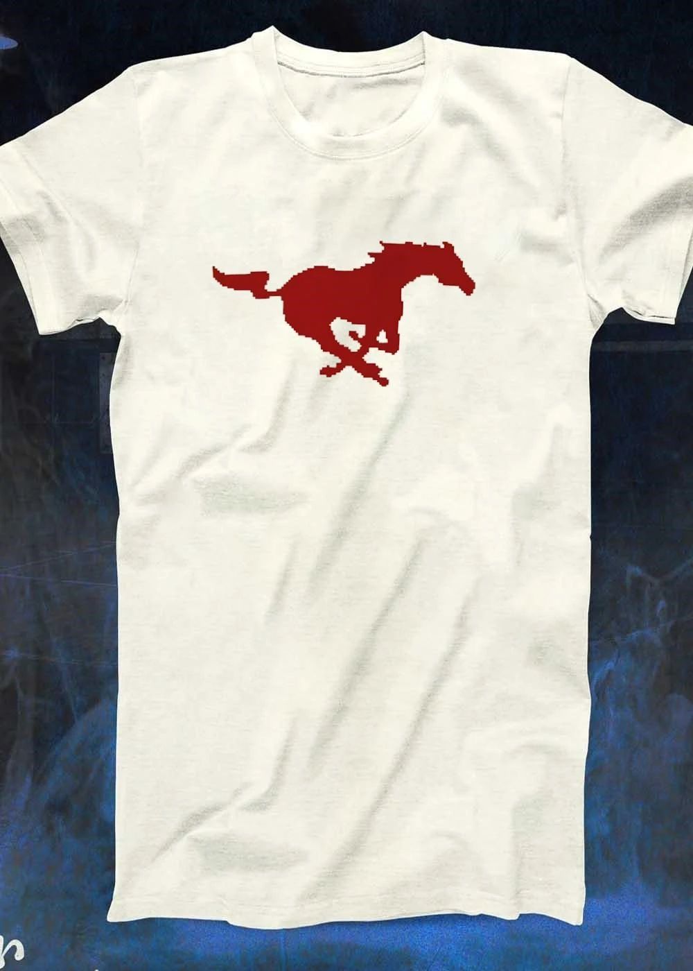 Mustang Red Galloping Horse T-Shirt