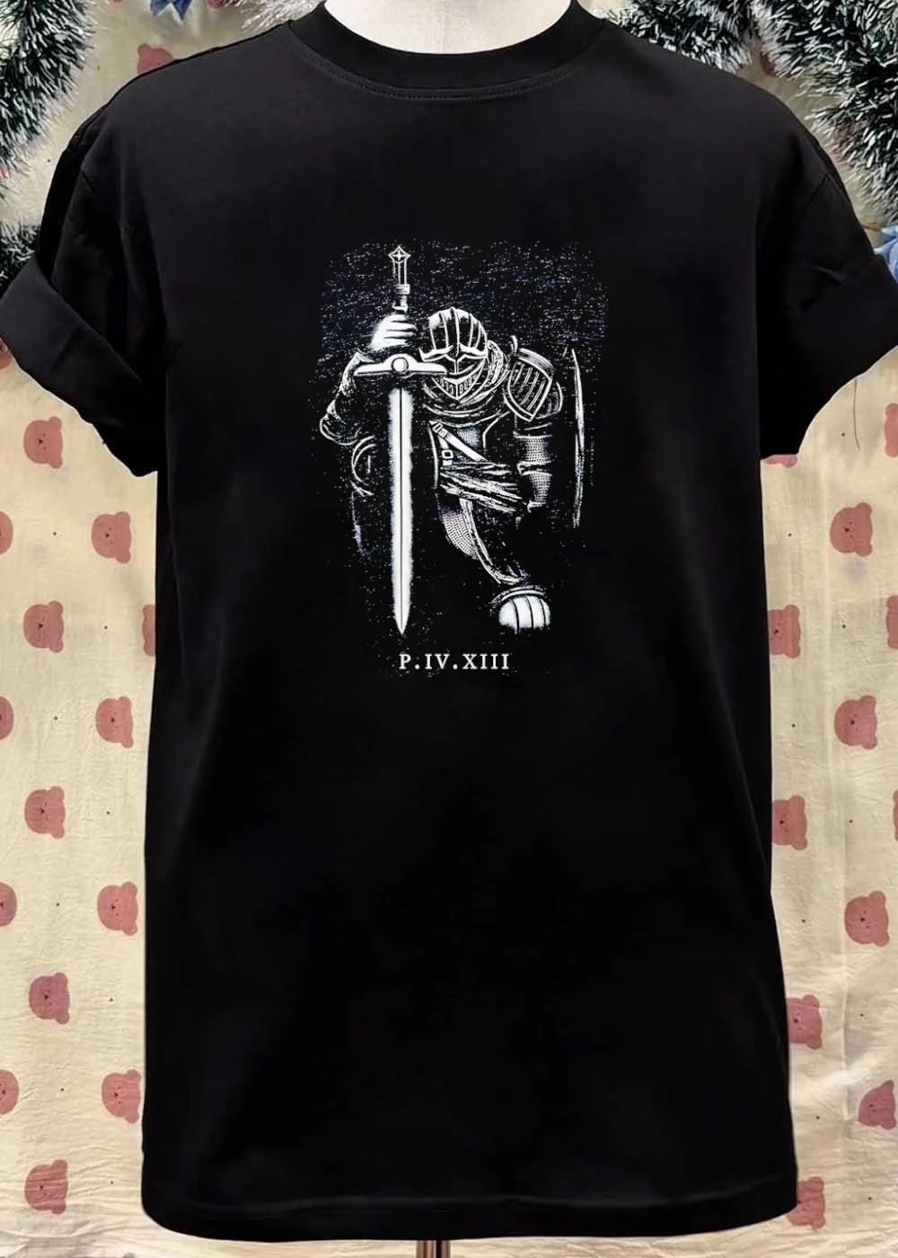 P.IV.XIII Kneeling Knight Vigilant Sword Guardian shirt
