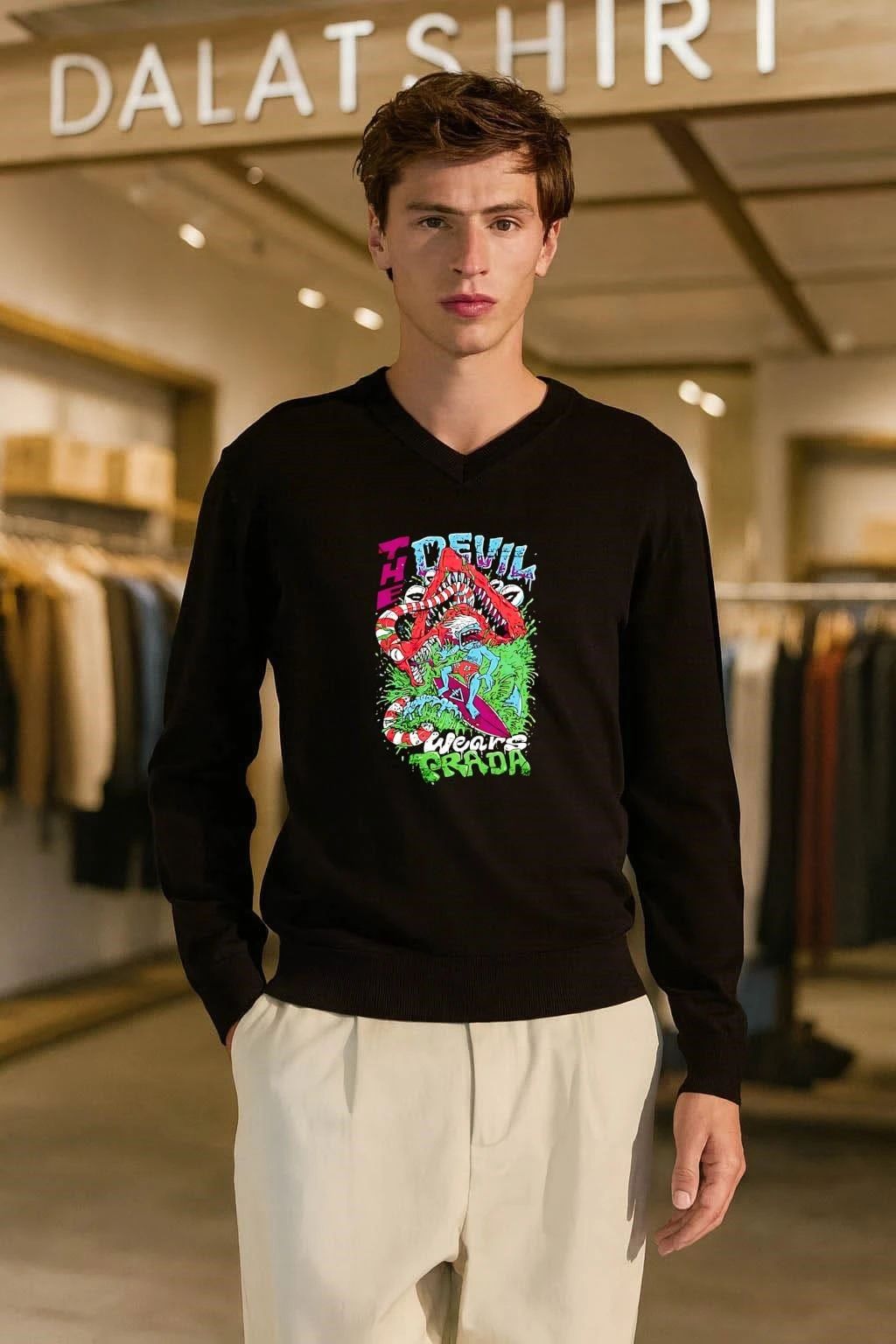 Surfer Riding The Devil Wears Prada shirt