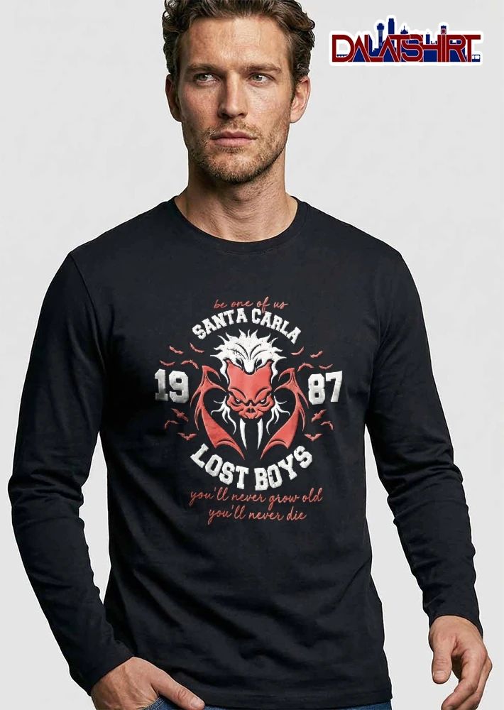 Santa Carla Lost Boys Be One Of US Youll Never Grow Old Die 1987 Distressed Vampire Monster Bats shirt