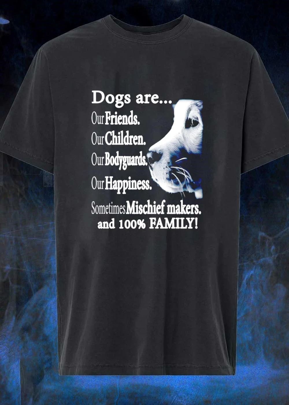 Dog Lover Apparel Dogs Are Friends Children Bodyguards Happiness Mischief Family Shirt
