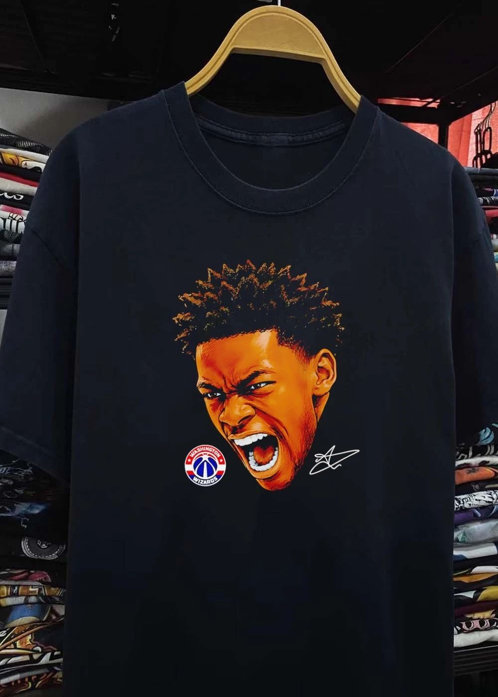 Washington Wizards Basketball Player Screaming Illustration shirt