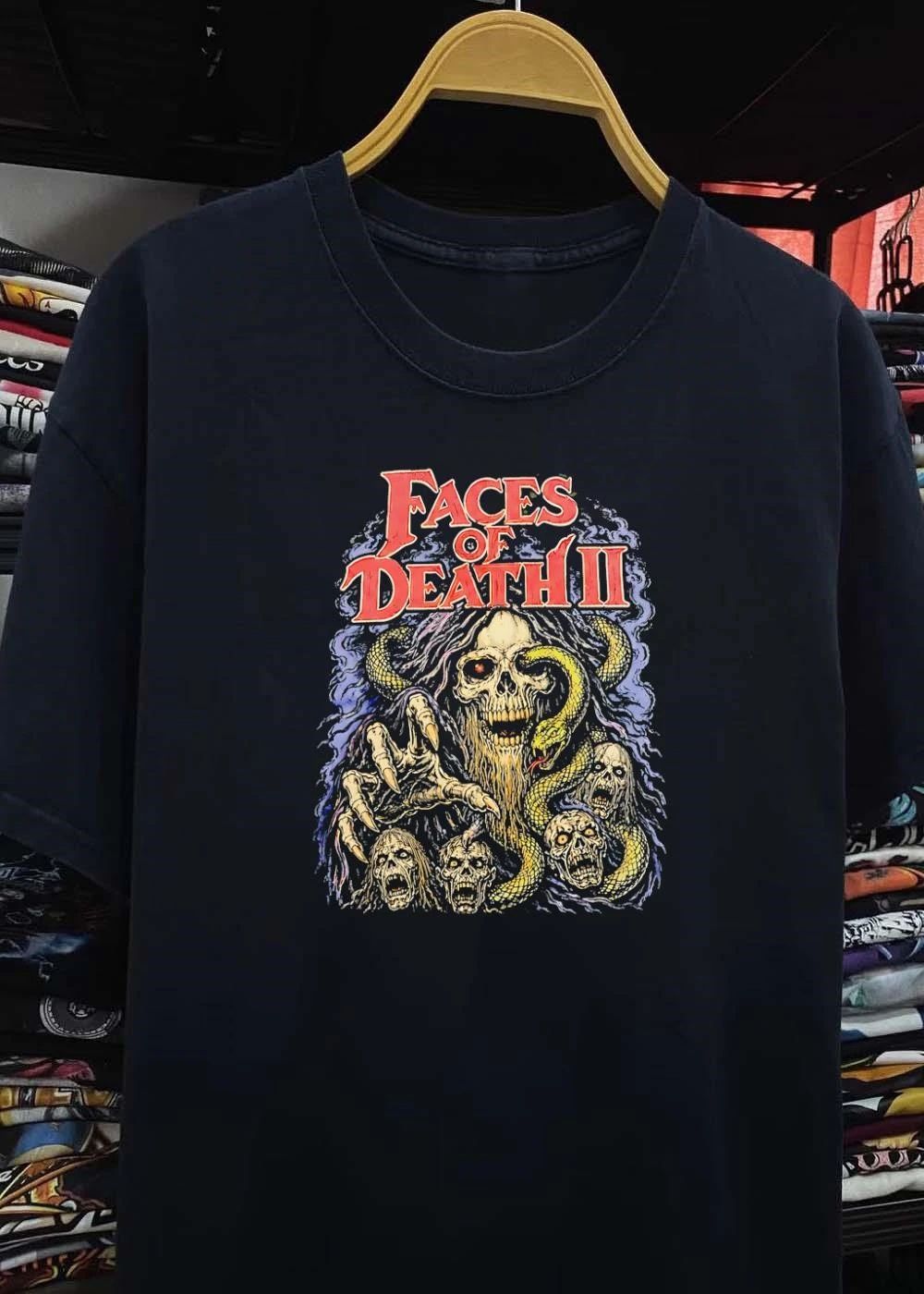 Faces of Death II Graphic Skull with Snakes and Claws shirt