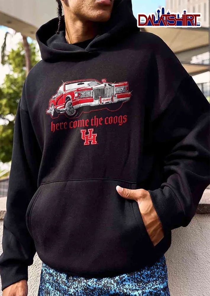 Houston Cougars NCAA Here Come The Coogs Red Classic Lowrider Car shirt