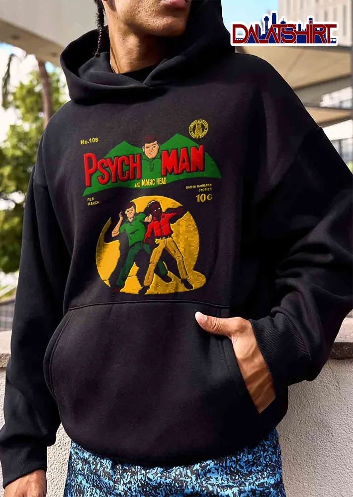 Psych Man And Magic Head No 108 Feb March Santa Barbara Stories 10 C Vintage Cartoon Comic Cover Parody shirt
