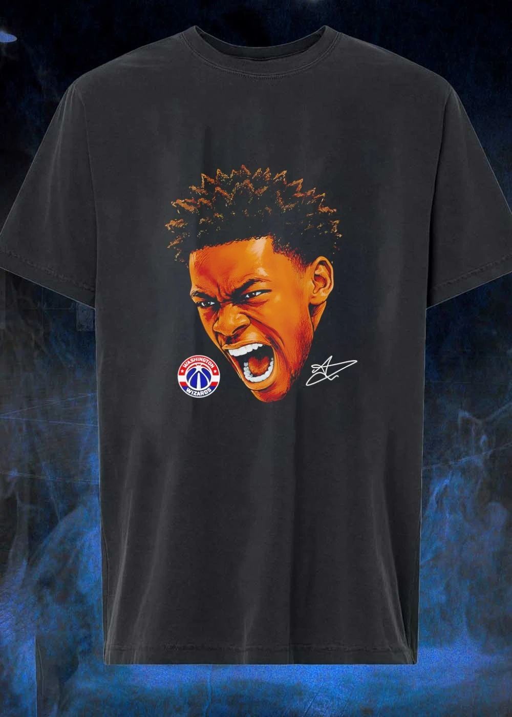 Washington Wizards Basketball Player Screaming Illustration shirt