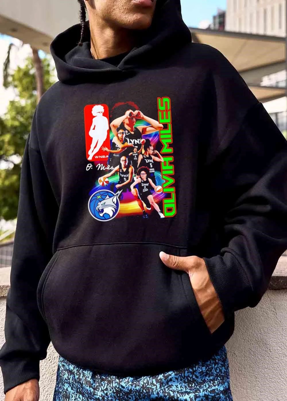 Minnesota Lynx WNBA Olivia Miles O Basketball Player Photo Collage Swirl Bootleg shirt