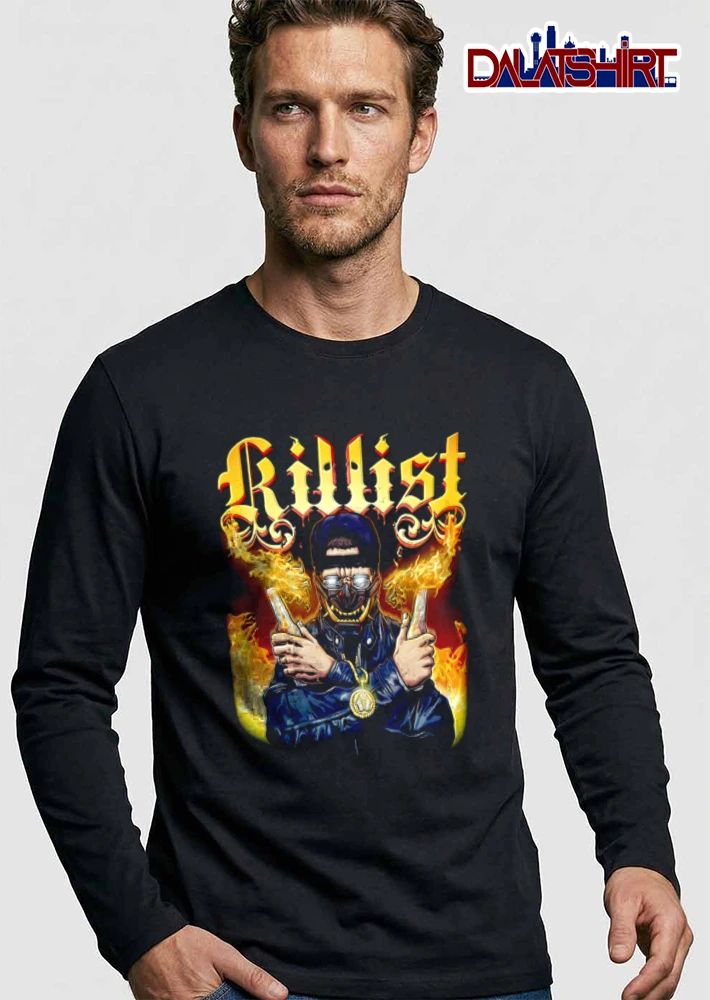 Killist Samurai Mask Figure Holding Flaming Molotov Cocktails Leather Jacket shirt