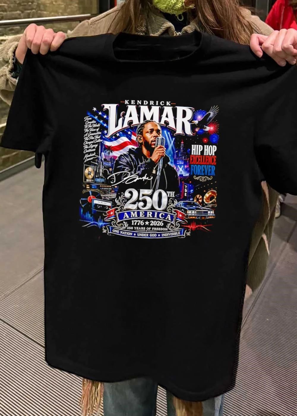 Kendrick Lamar Hip Hop Excellence Forever 250th America Of Freedom One Nation Under God Indivisible Singing Shirt