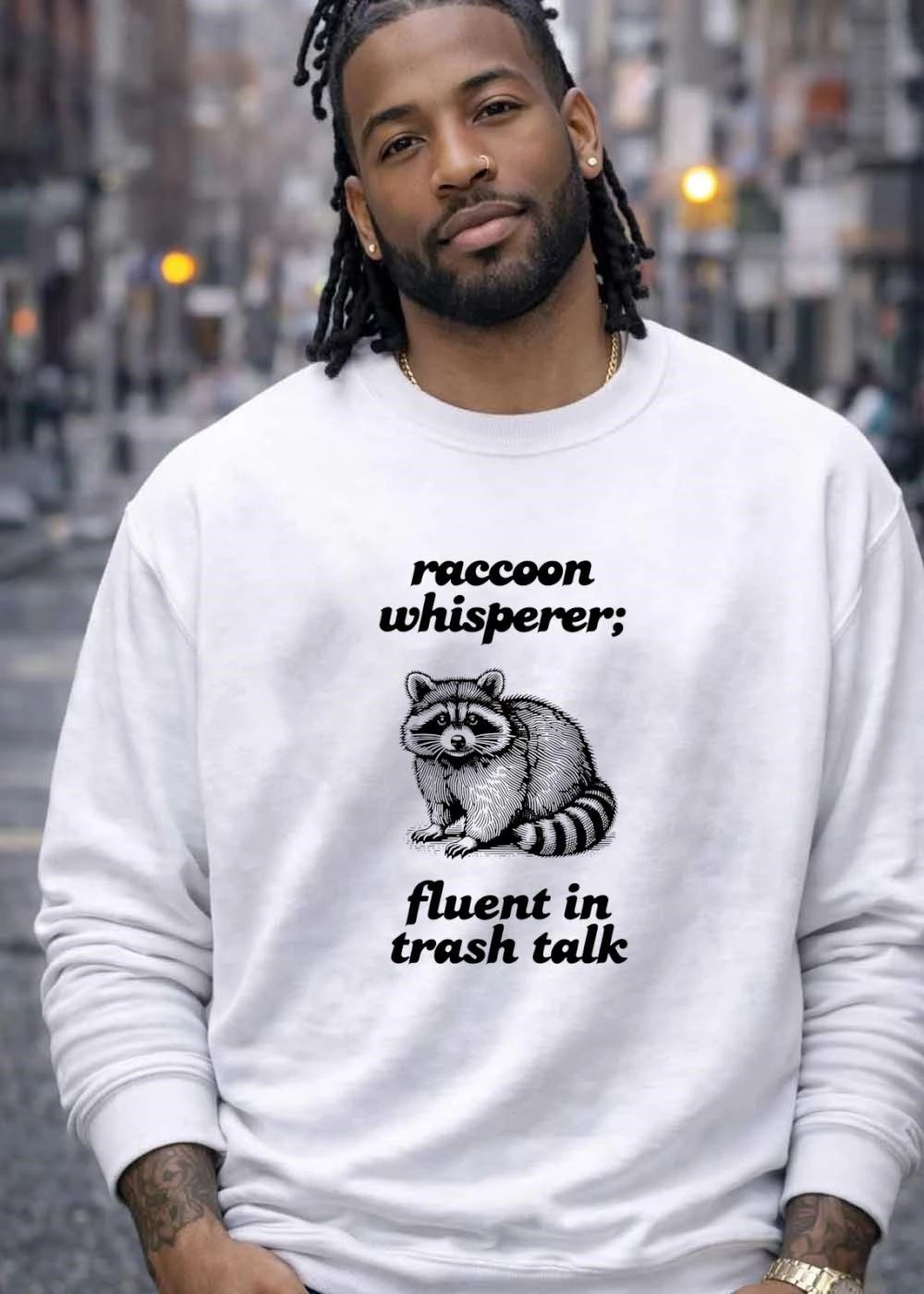 Raccoon Whisperer Fluent in Trash Talk T-Shirt