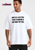 Shout Out To My Mom For Not Strangling Me When Things Get Tough Black Condensed Text shirt