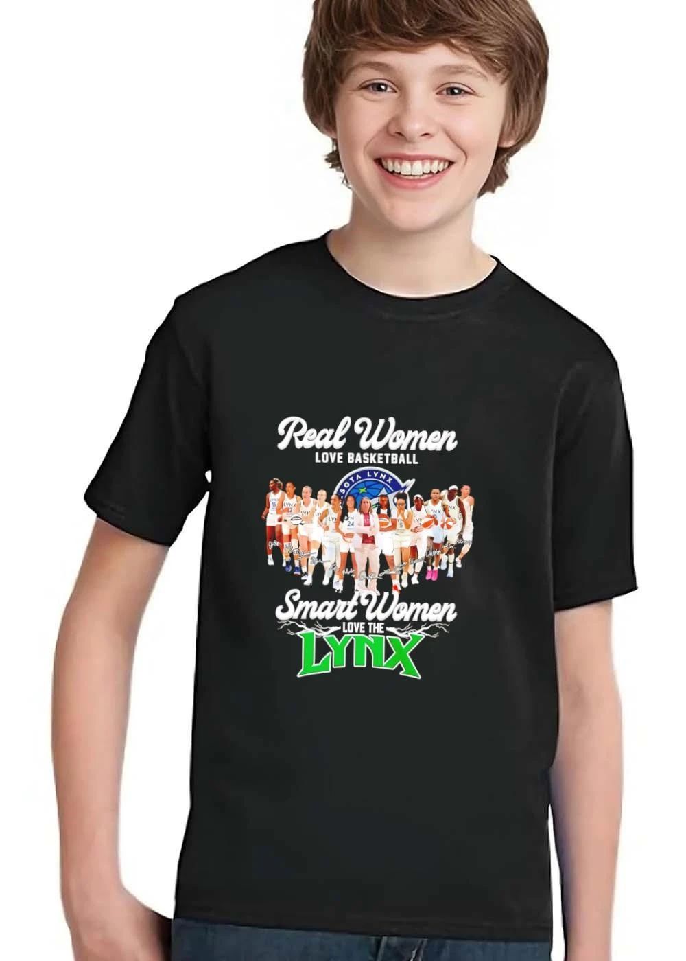Minnesota Lynx WNBA Real Women Love Basketball Smart The Team Photo Coach Players shirt