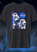 Space Exploration Three Astronauts Floating in Deep Space NASA T-Shirt