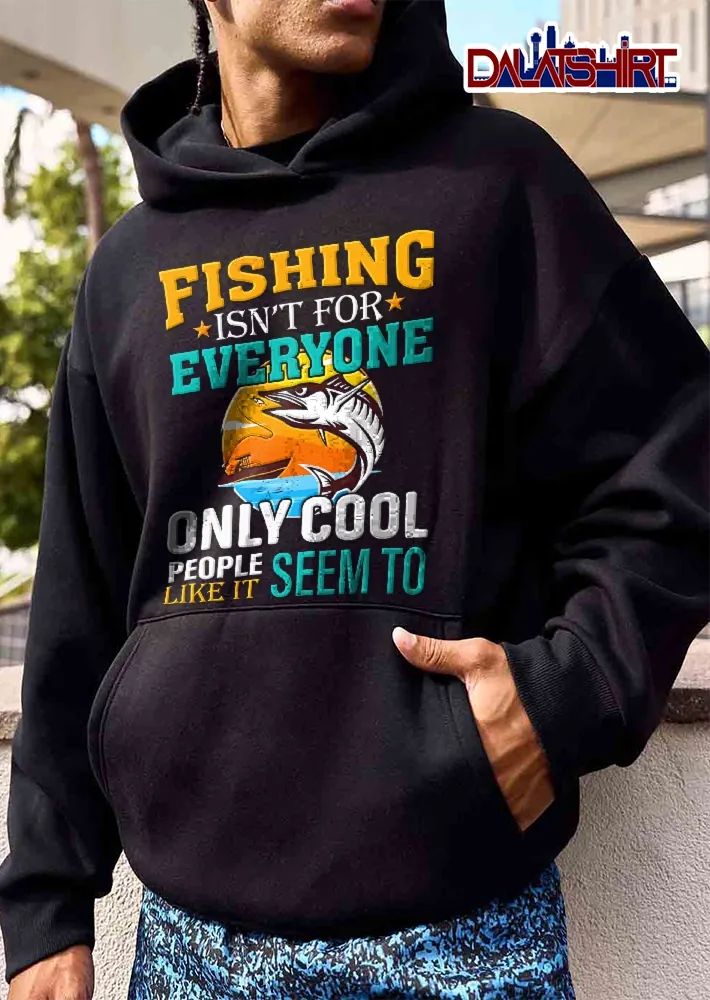 Fishing Isnt For Everyone Only People Seem To Like It Jumping Marlin Boat Sunset Circle shirt