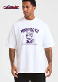 Minnesota Land Of 10000 Touchdowns Retro Cartoon State Map Griddy Dance Football Cleats shirt