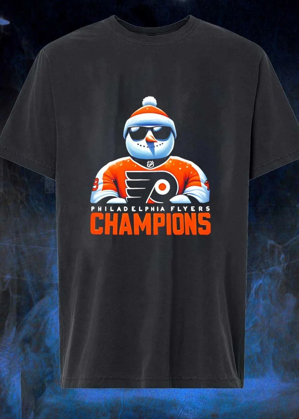 Snowman Celebrating Philadelphia Flyers Champions Shirt