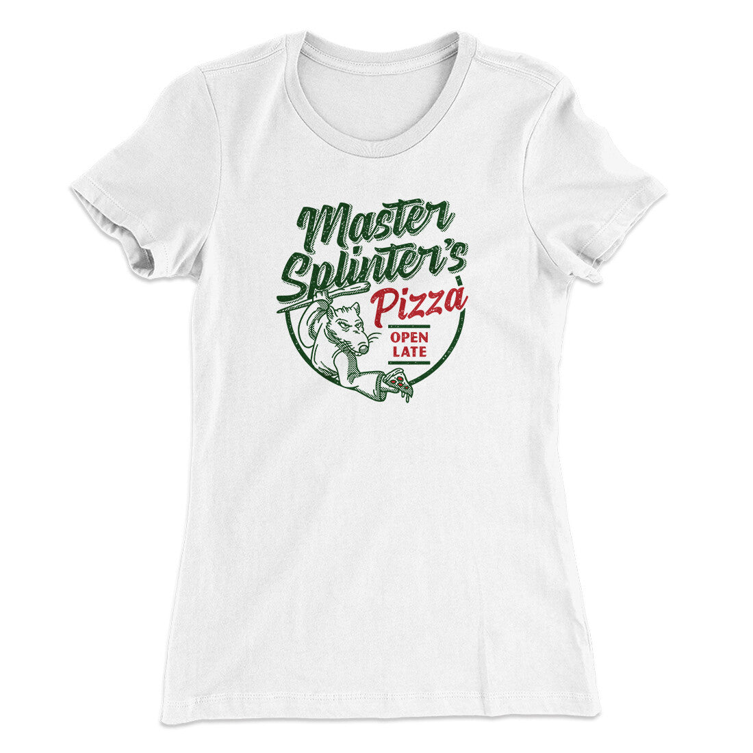 Master Splinters Pizza Women's T-Shirt Hoodie, Sweatshirt | Teenookco.com (Image 3)